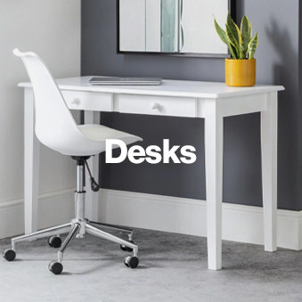 White desk and office chair