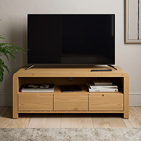 TV Media Units With TV On Top