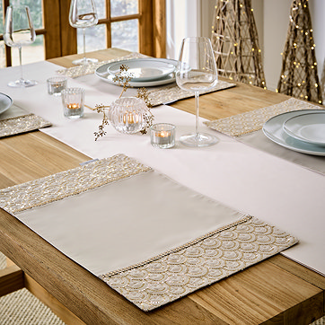 Dressed Dining Room Table - Tableware