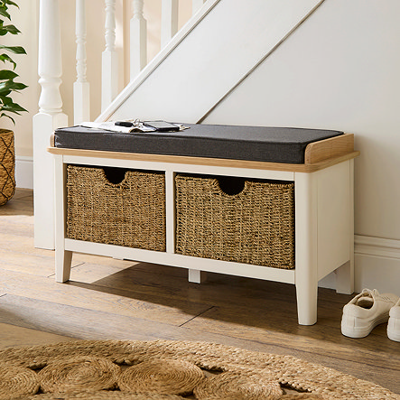 Hallway storage bench