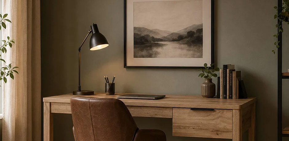 how to light your home office