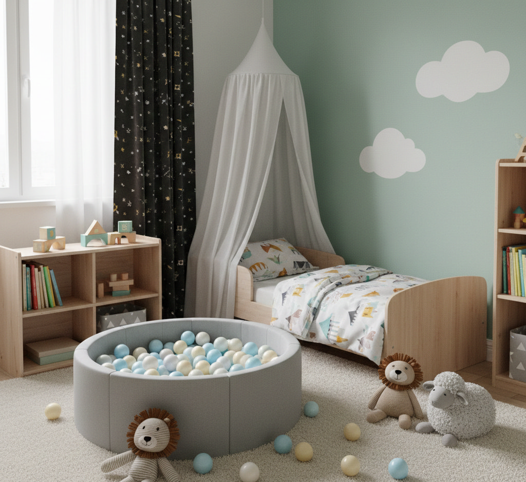 Kids Bedroom - Foam ball pit