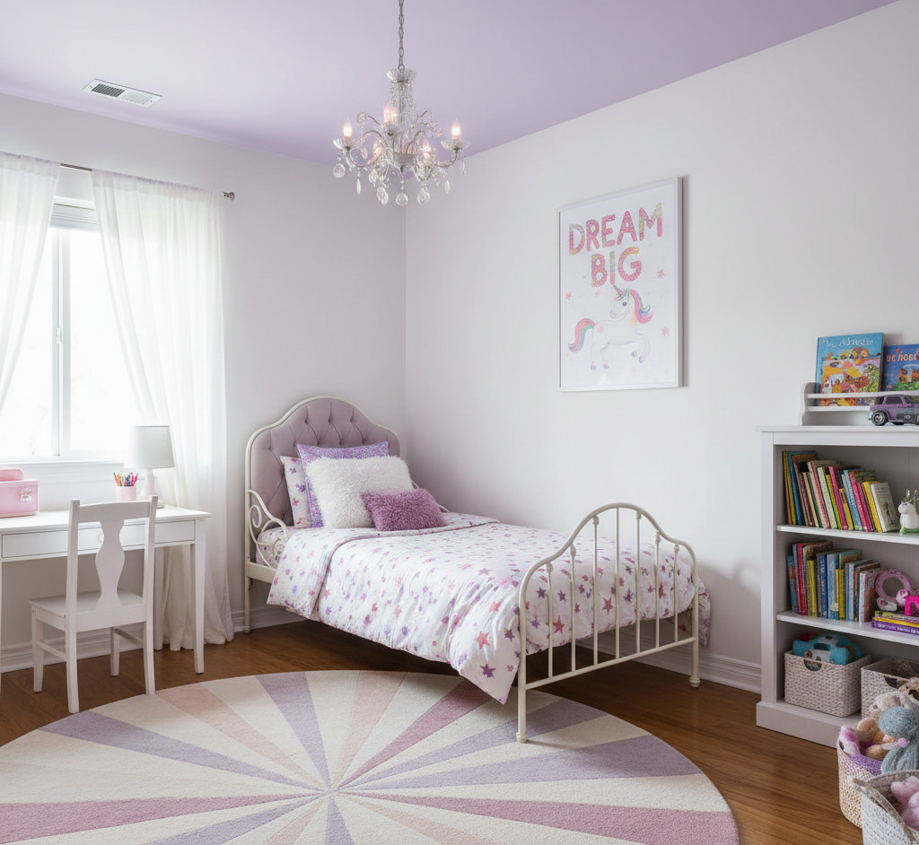 Kids Bedroom - Colourful Ceiling