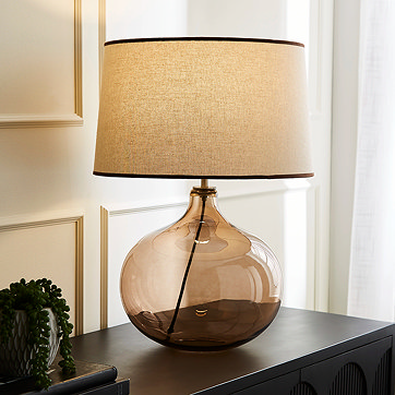 Lamp on a sideboard