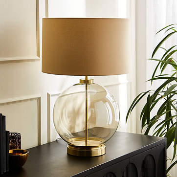 Lamp on a sideboard