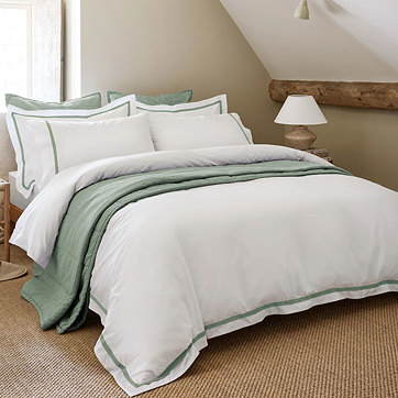 Well dressed bed - showing of lovely bedding