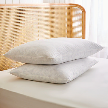 2 pillows stacked