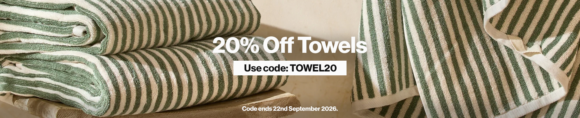 20% Towels Banner