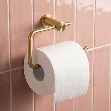 Toilet Roll Holder With Toilet Roll On It