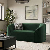 Trending Category - Living Room Furniture - Green 2 seater sofa