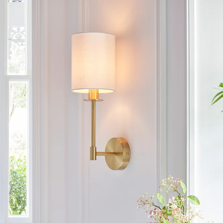 wall light in bright living room