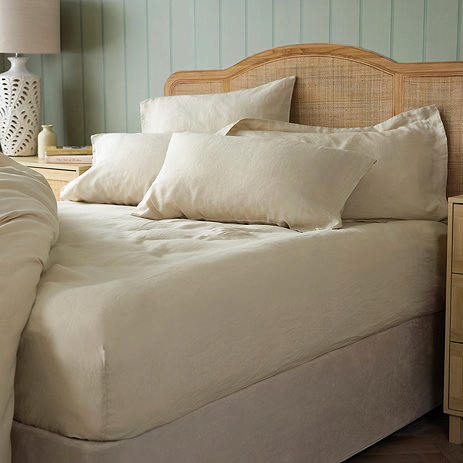 100% Linen Extra Deep Fitted Sheet