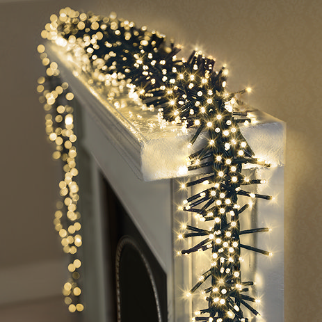 2000 Clusterbrights with warm white