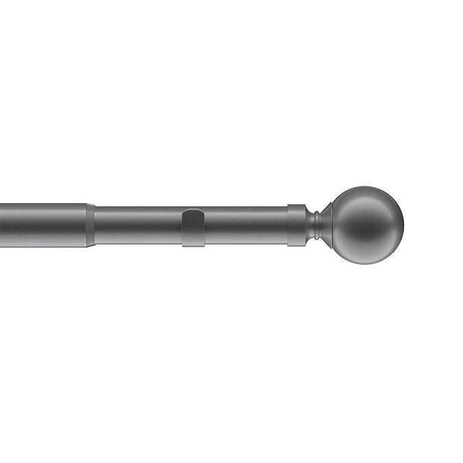 22-25mm Ball Eyelet Pole Charcoal stock image