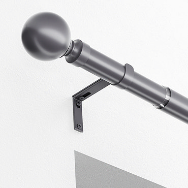 22-25mm Ball Eyelet Pole Charcoal stock image