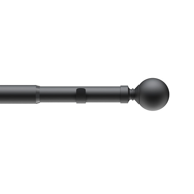 22-25mm Extendable Eyelet Ball Curtain Pole Image stock