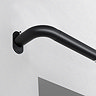 25-28mm Extendable Room Darkening Pole Black image close up