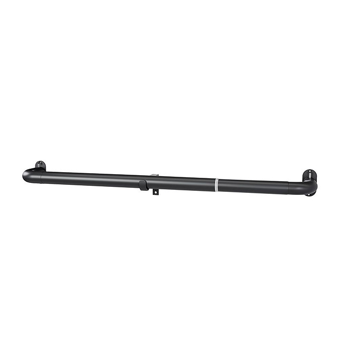 25-28mm Extendable Room Darkening Pole Black image stock
