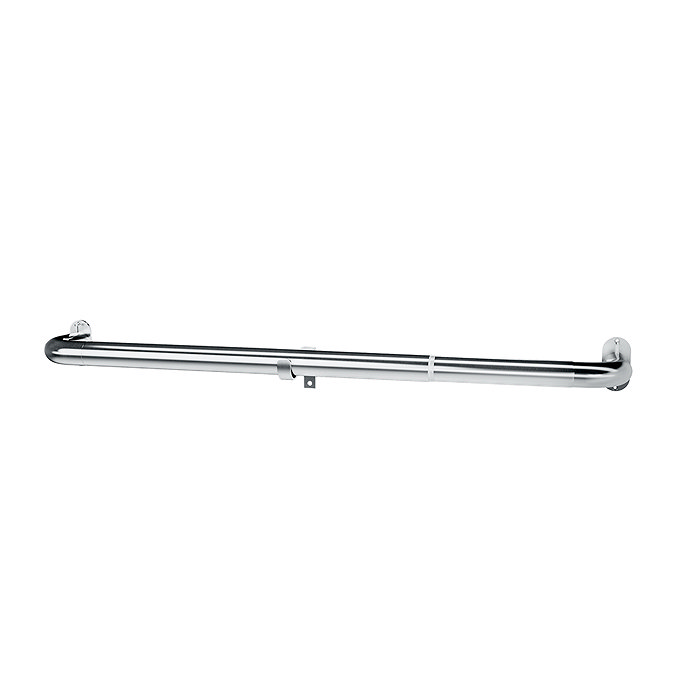 120-210cm extendable room darkening curtain pole stock image