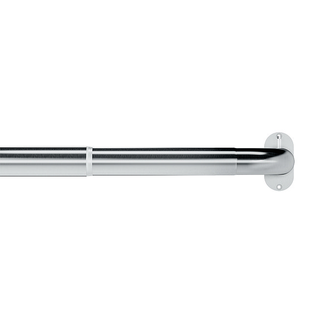 120-210cm extendable room darkening curtain pole stock close up image