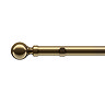 28mm Ball Eyelet Pole Antique Brass stock image