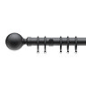 28mm Fixed Ball Pole Black stock image 