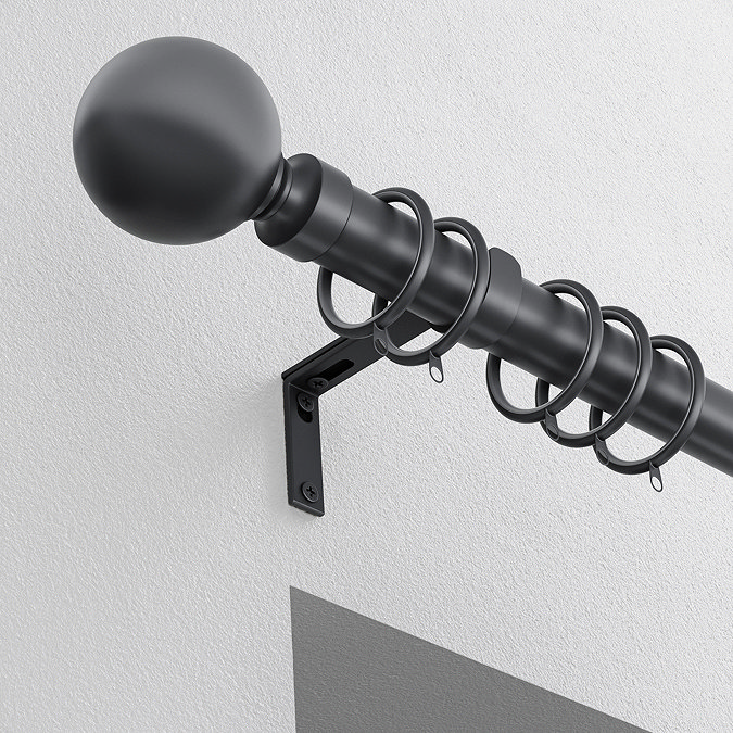 28mm Fixed Ball Pole in Black image