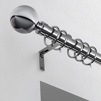 28mm Fixed Ball Pole in Chrome image
