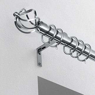 28mm Fixed Cage Pole Satin Silver image