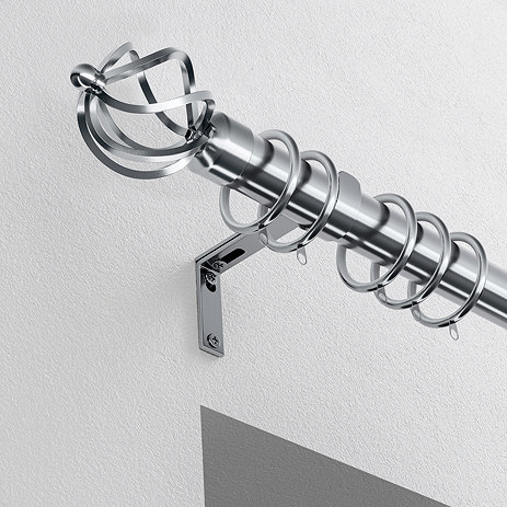 28mm Fixed Cage Pole Satin Silver image