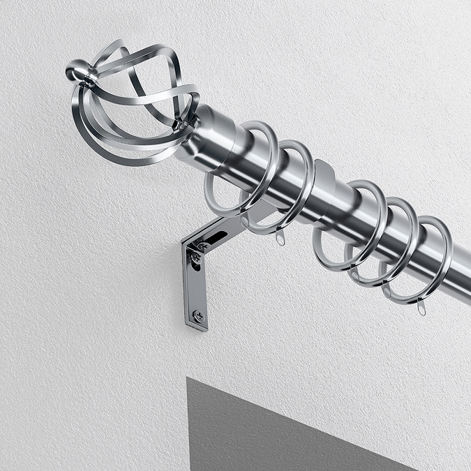 28mm Fixed Cage Pole Satin Silver image