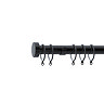 28mm Fixed Stud Pole stock image in black