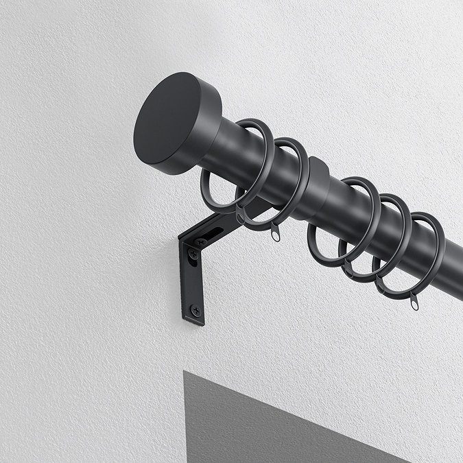 28mm Fixed Stud Pole image in black