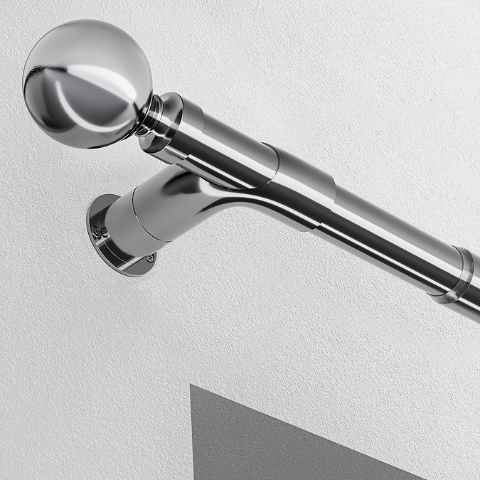 28mm Room Darkening Support brackets in satin silver image