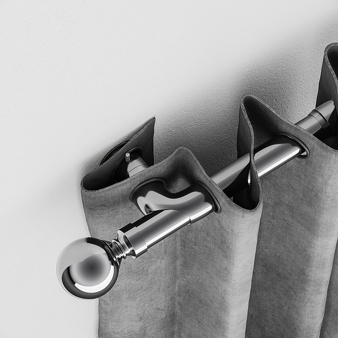 28mm Room Darkening Support brackets in satin silver image