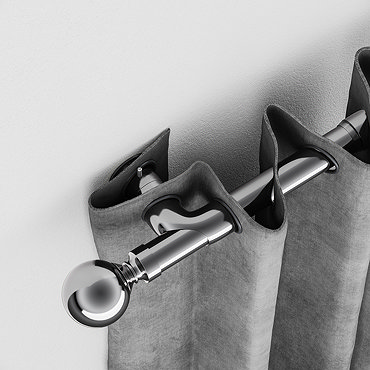 28mm Room Darkening Support brackets in satin silver image