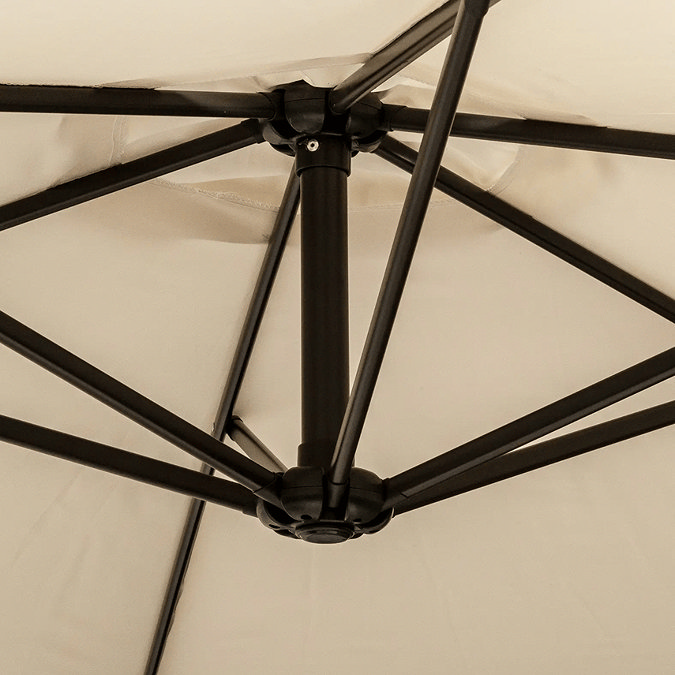 3m round cantilever garden parasol