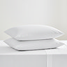 Pair of White Square Pillowcases