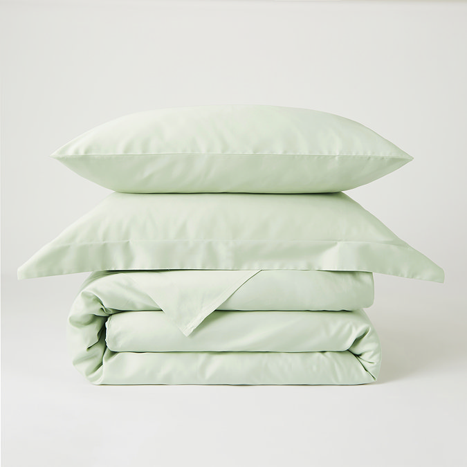 Duvet cover in sage product image 2