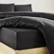 Extra Deep Fitted Sheet in black close up image 2