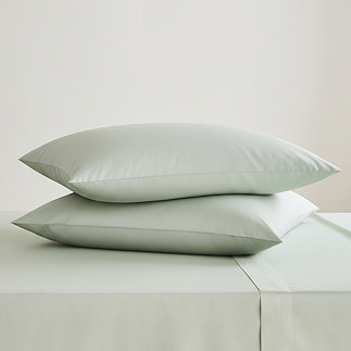 Pair of sage king size pillowcases