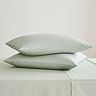 Pair of sage king size pillowcases