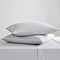 Pair of silver king size pillowcases