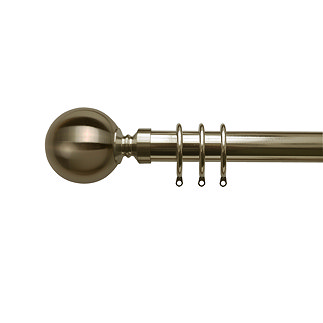 35mm Ball Pole Set Antique Brass image