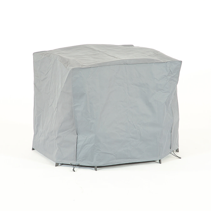 image cut out on white background of square pvc outdoor furniture cover