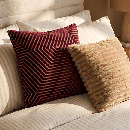 Burgundy & Caramel Cushion Content