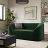 Abbey Velvet 3 Seater Sofa - Forest Green main image
