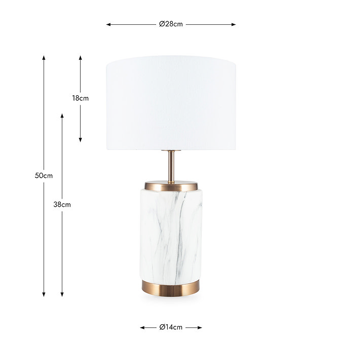 Addison marble effect ceramic small