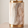 Addison stone effect ceramic table lamp