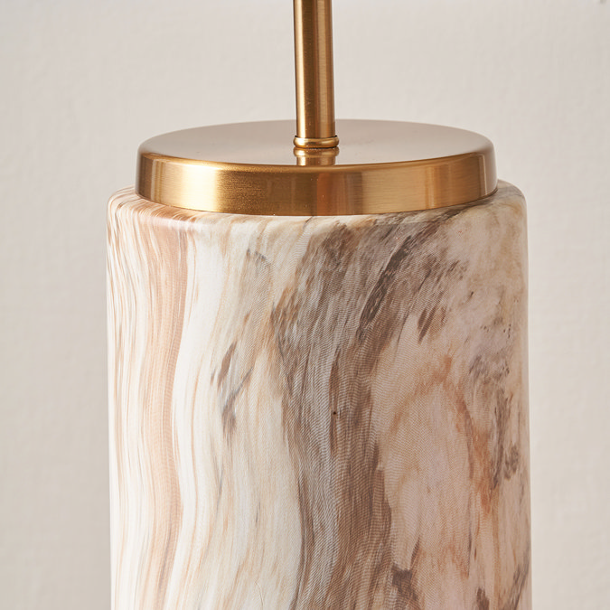 Addison stone effect ceramic table lamp